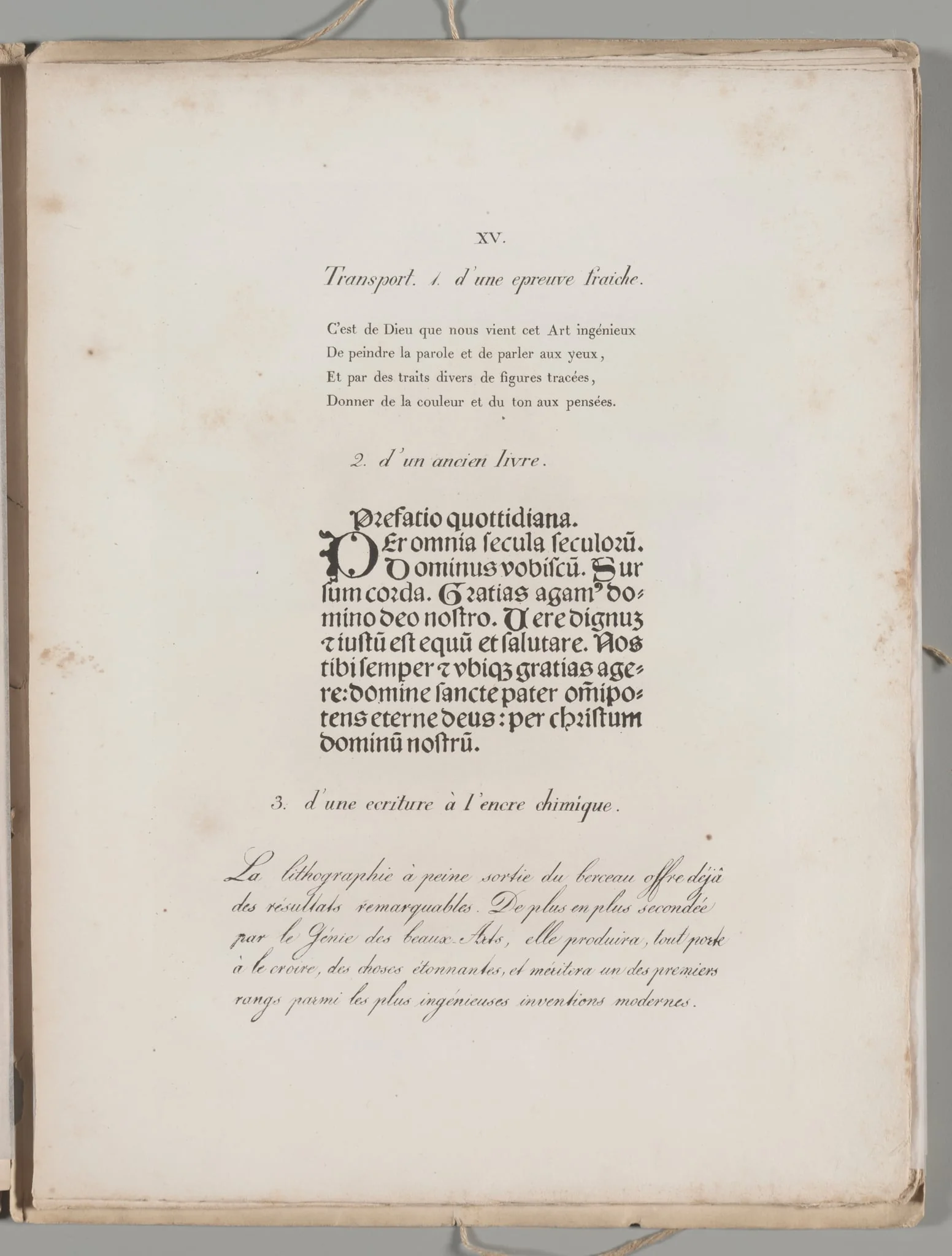 Art of the Lithograph: Printing Letters, Plate XV, detail