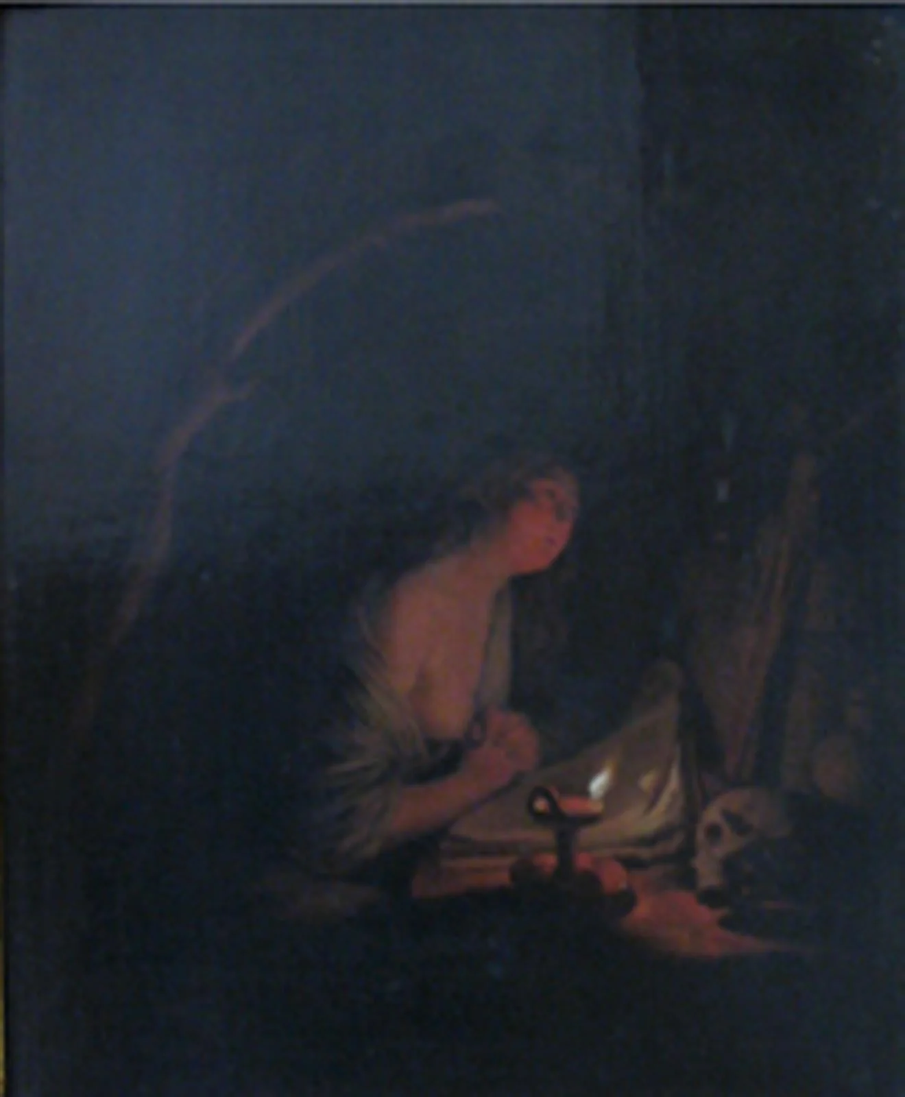 The Penitent Saint Mary Magdalene, detail