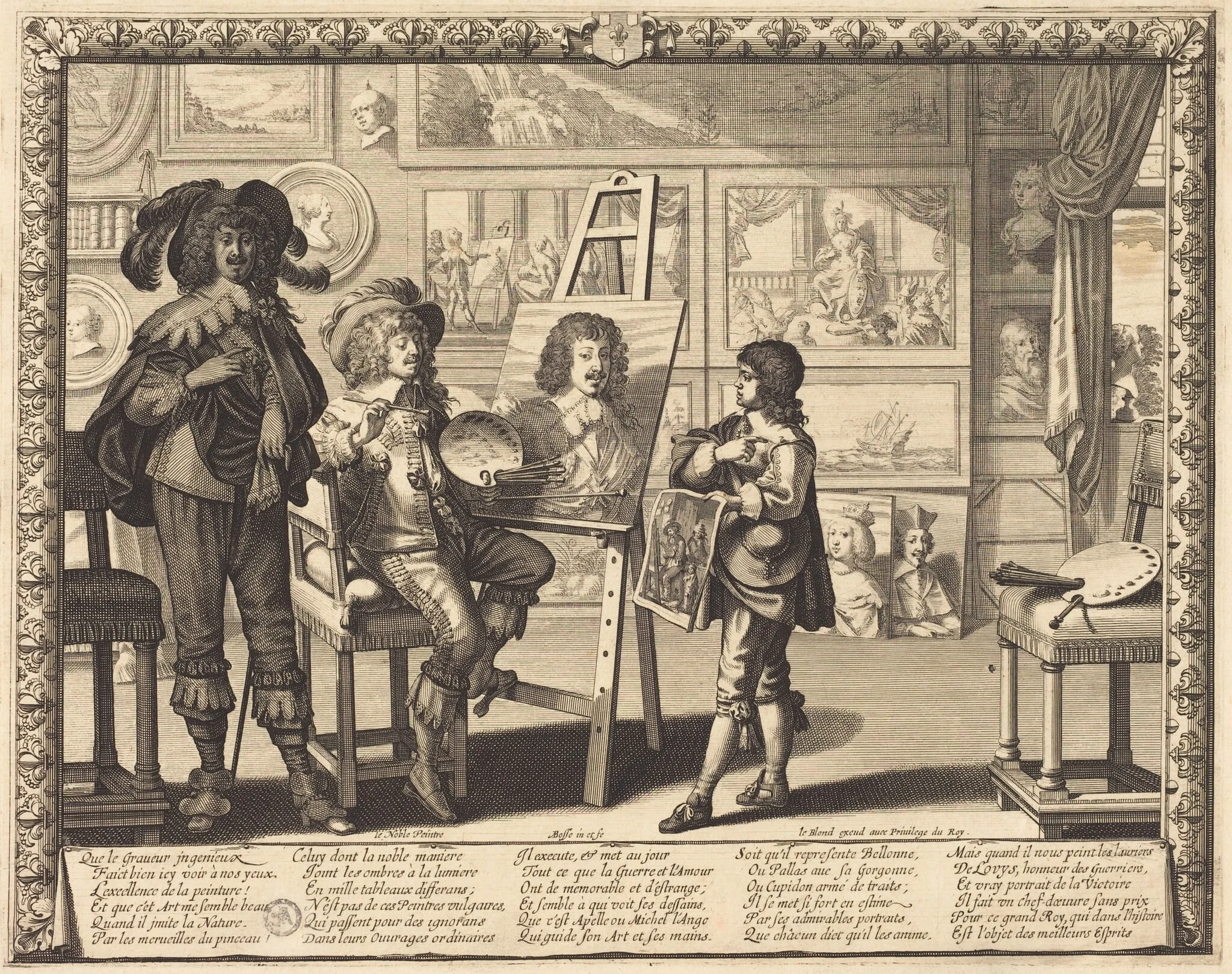 Le noble peintre, detail