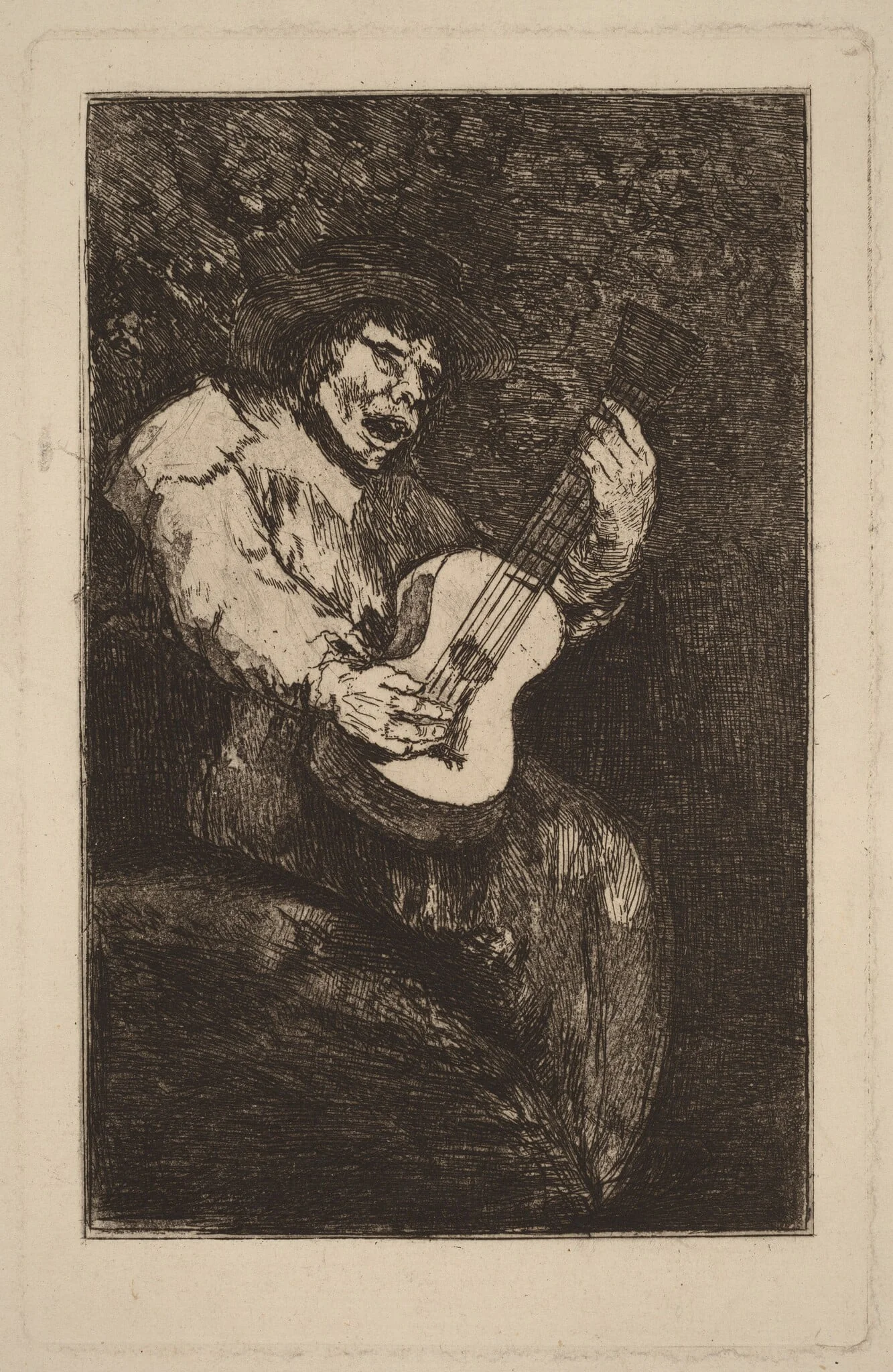 The Blind Singer, detail