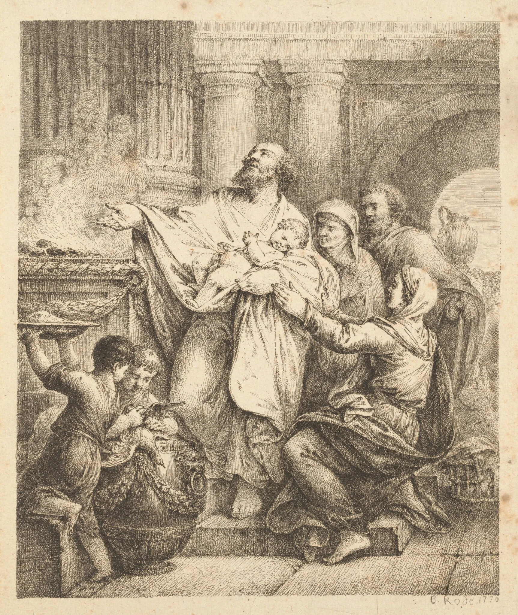 Presentation in the Temple, detail
