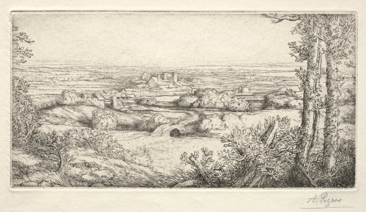 A Valley in Burgundy (Une Vallée en Bourgogne), detail