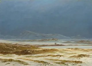 Northern Landscape, Spring, by Caspar David Friedrich, oil, 1825