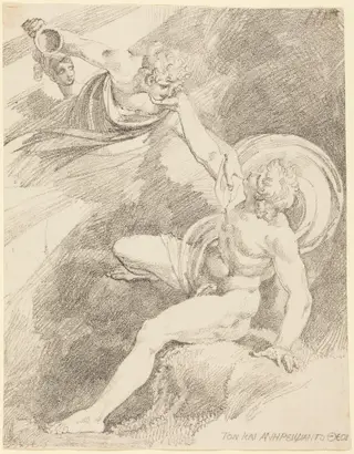 The Rape of Ganymede, by Henry Fuseli, crayon, 1804