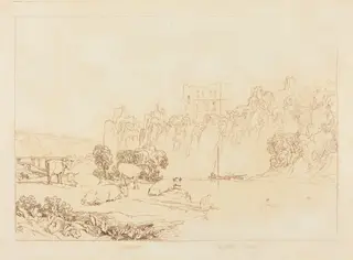 River Wye, by Joseph Mallord William Turner, ink, 1812