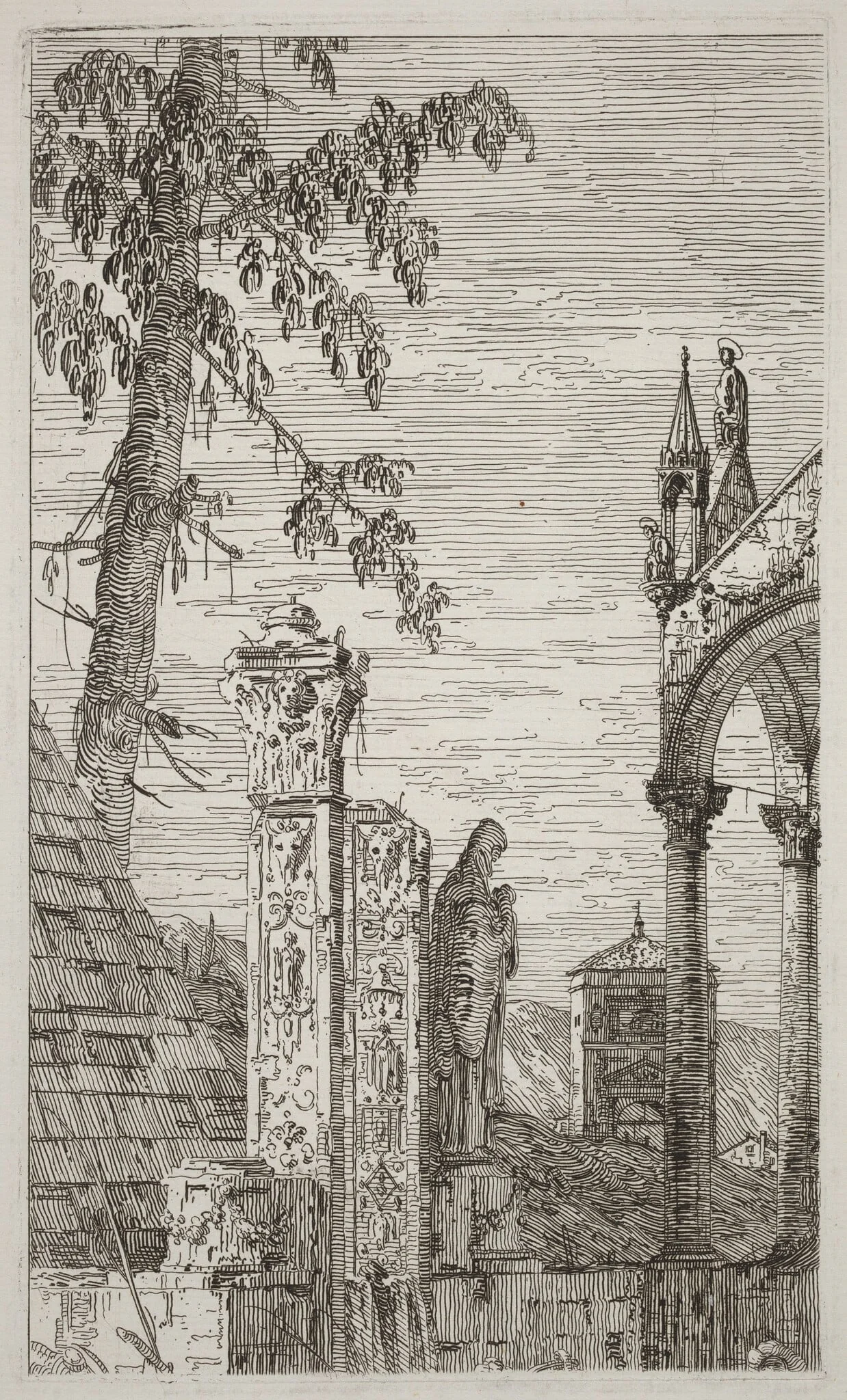 The Bishop's Tomb [center], detail