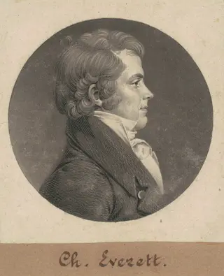 Charles Everett, by Charles B. J. Févret de Saint-Mémin, ink, 1808