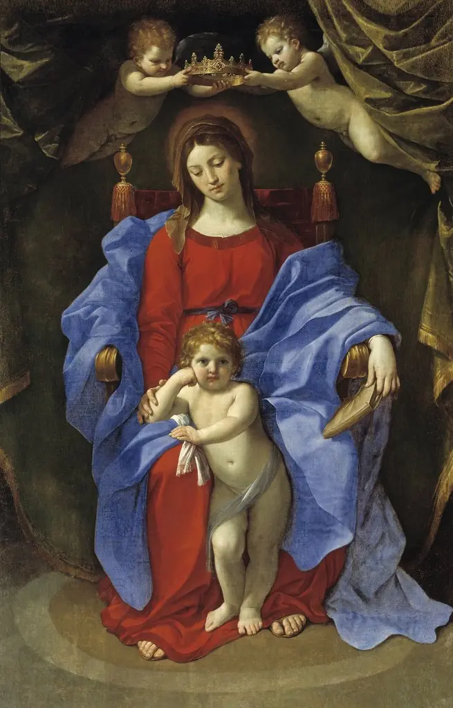 The Virgin of the Chair, by Guido Reni, oil, 1624