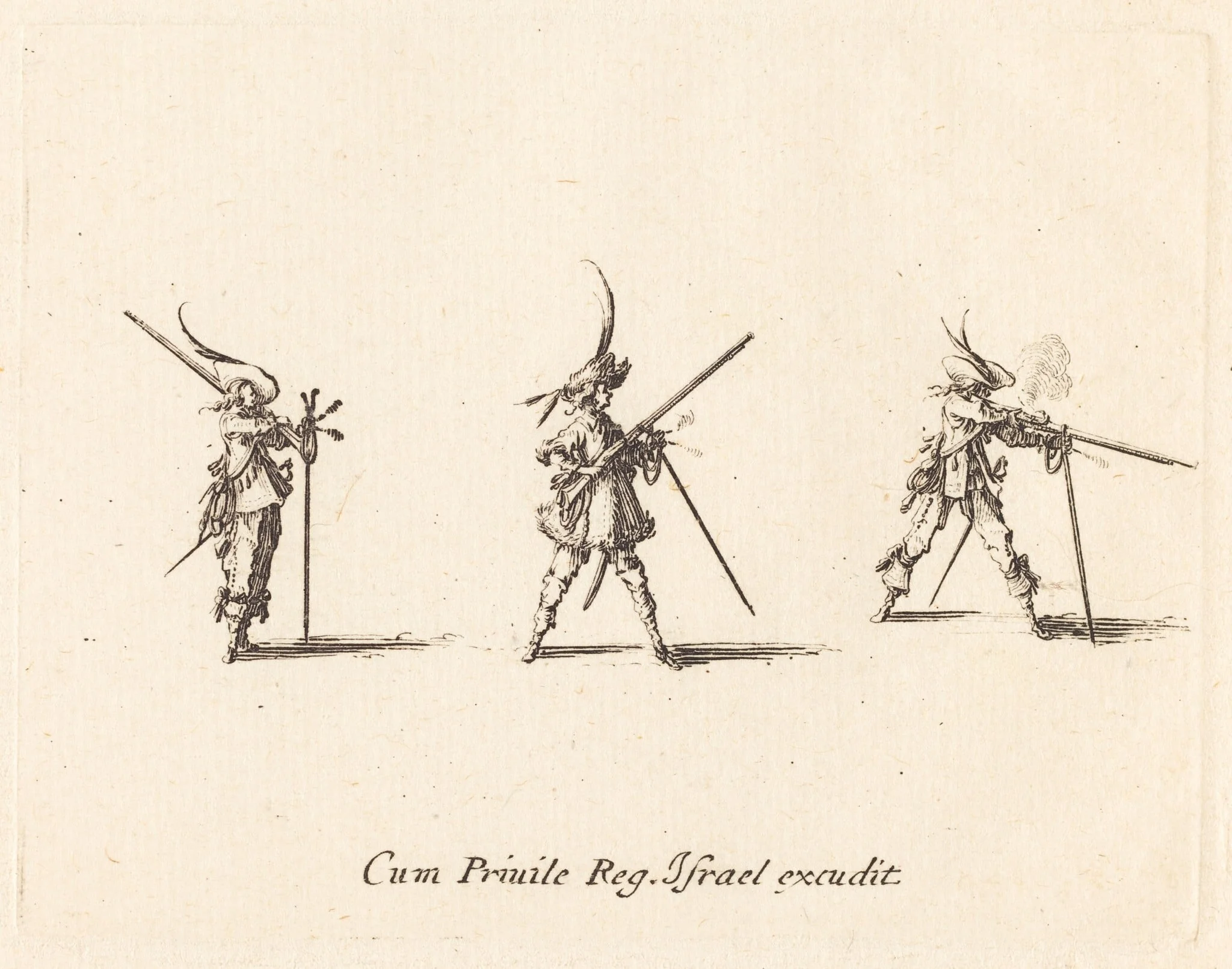 Firing the Musket, detail