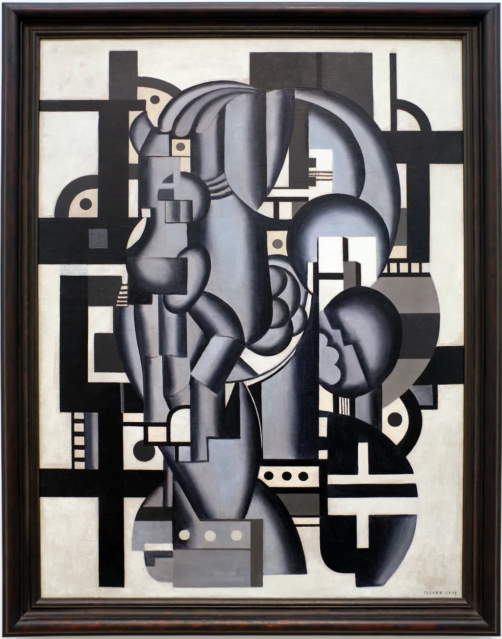 Composition in Blue, by Fernand Léger, oil, 1924