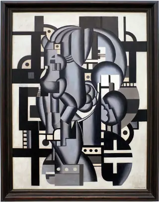 Composition in Blue, by Fernand Léger, oil, 1924