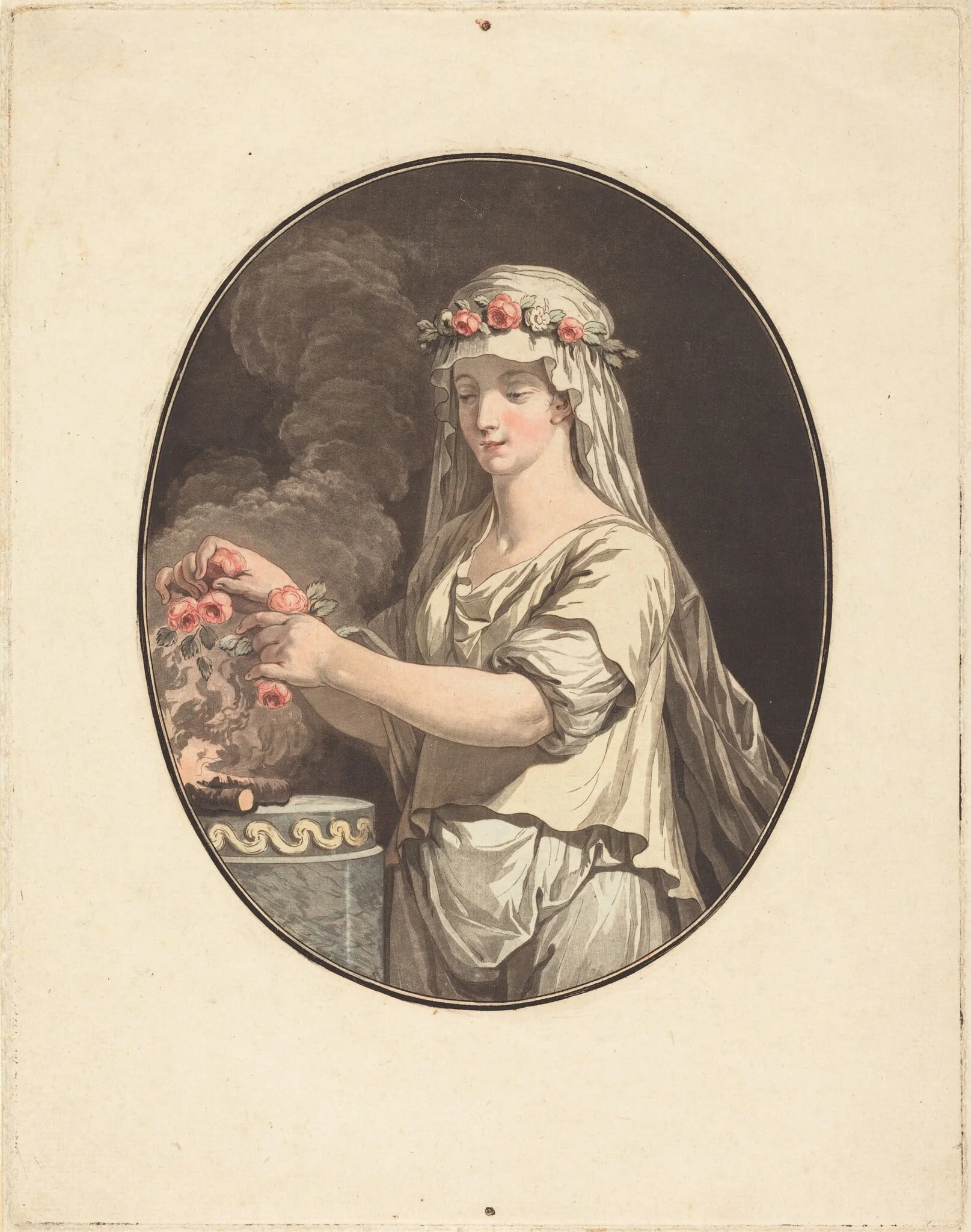 La jeune vestale, detail