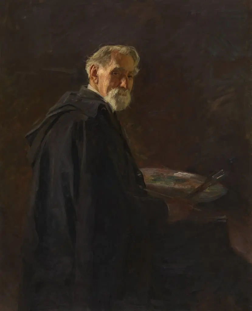 The Painter Jacques Rosseels, by Henry Luyten, oil, 1907