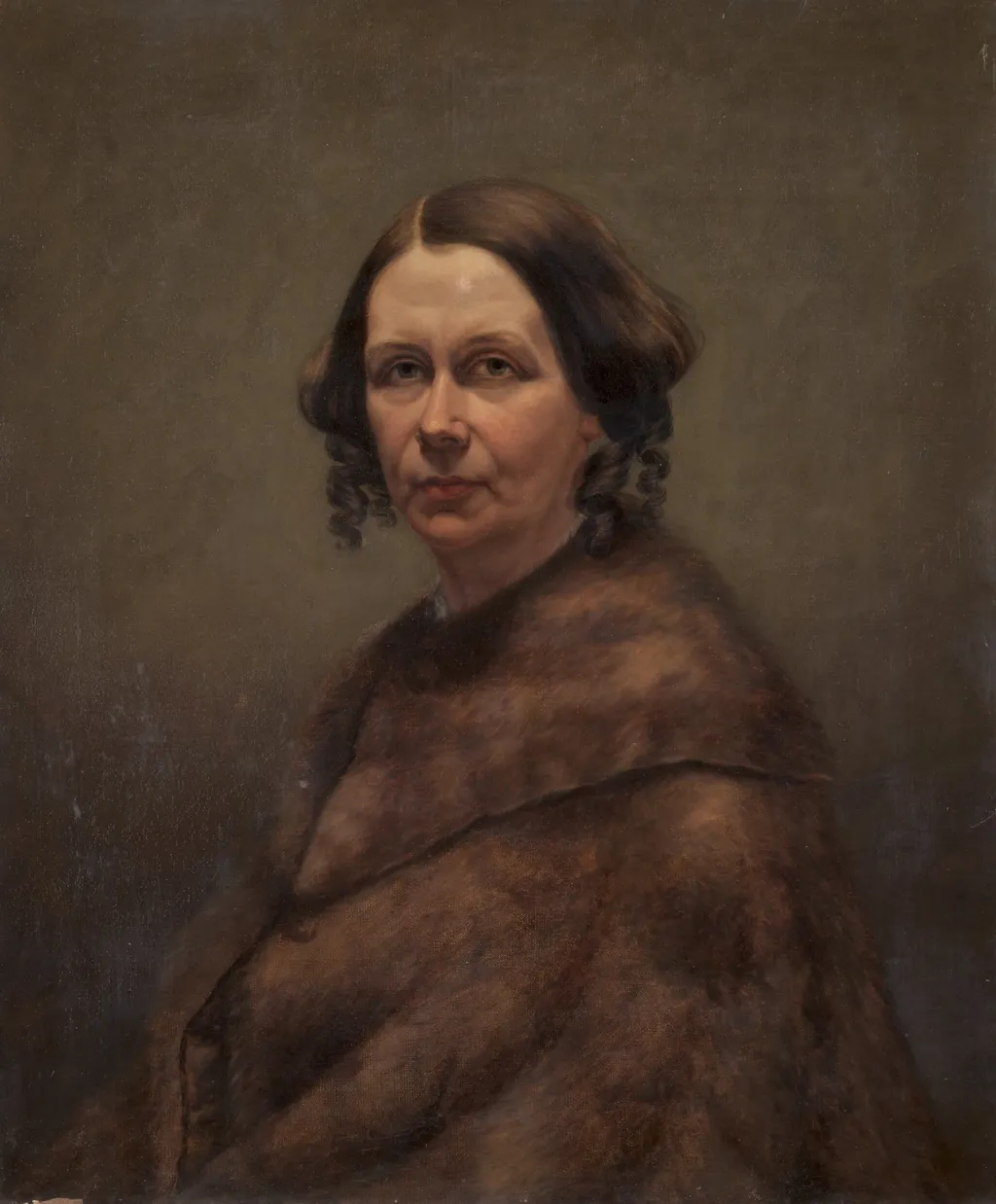 Mrs. Goss (The Woman in Fur), by Caroline L. Ransom, unspecified, 1854