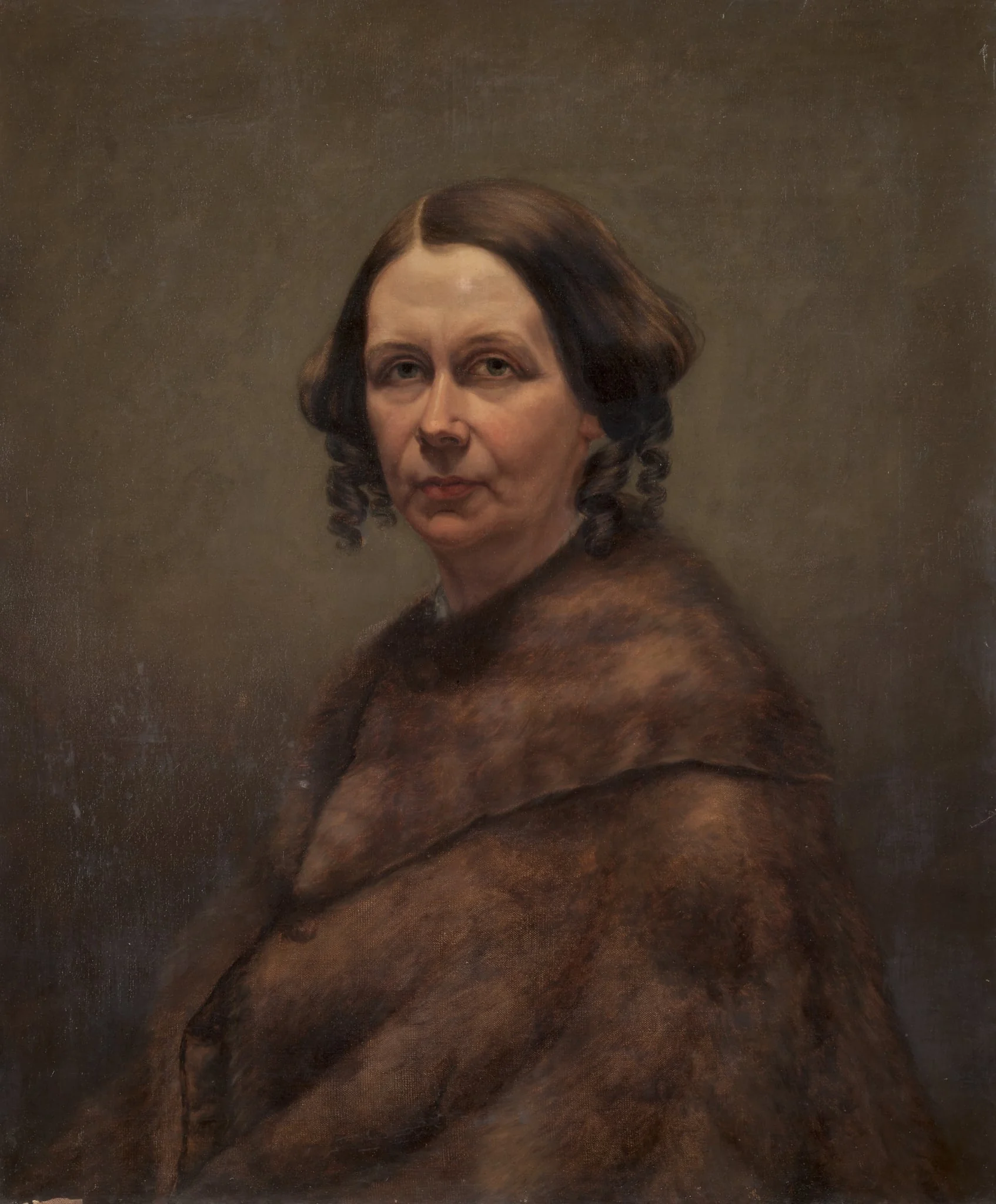 Mrs. Goss (The Woman in Fur), detail