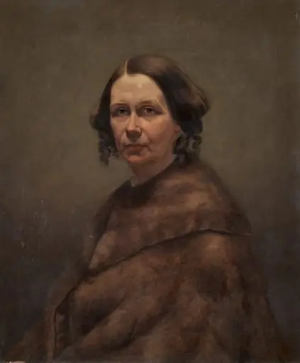 Mrs. Goss (The Woman in Fur), by Caroline L. Ransom, unspecified, 1854