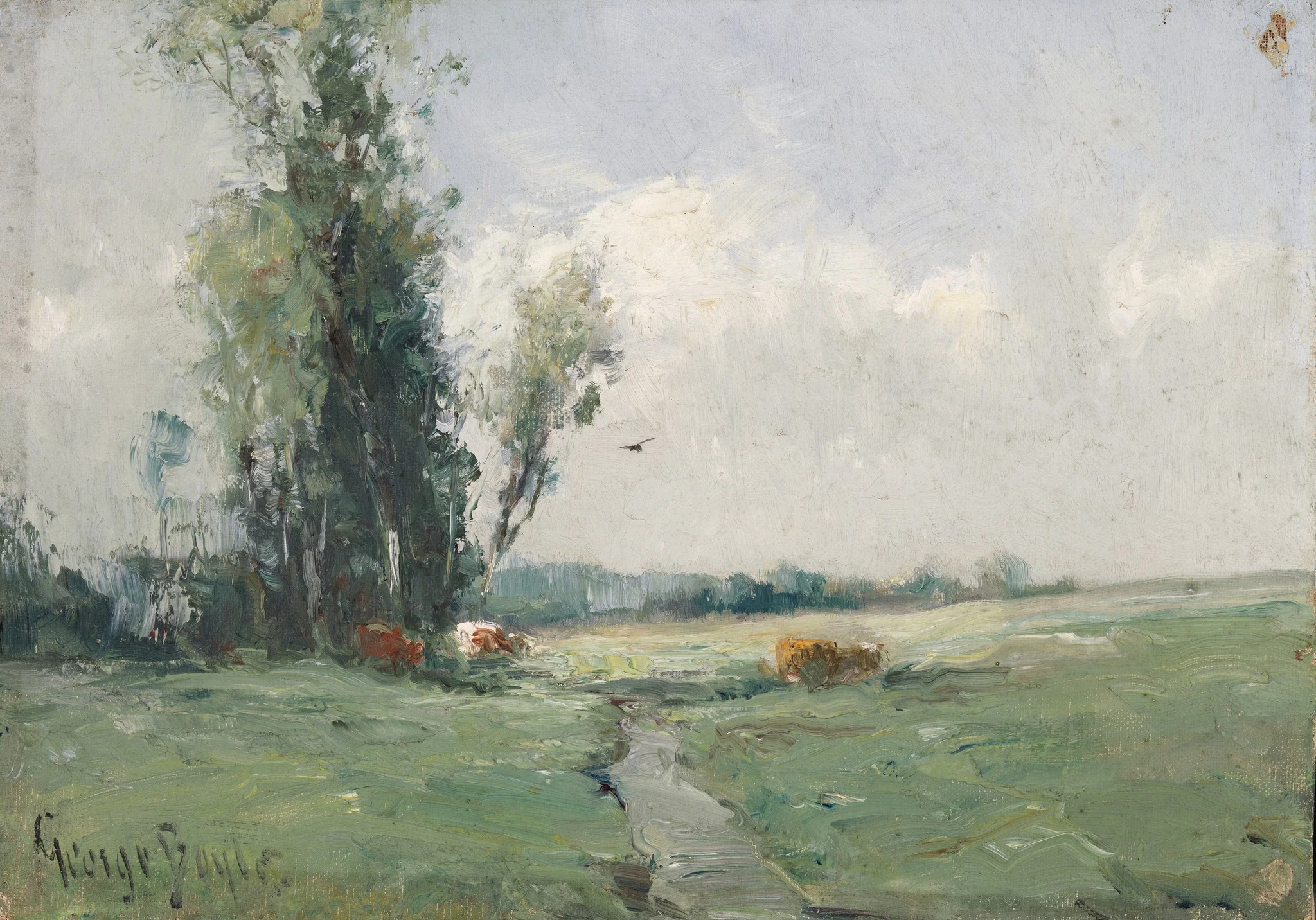 Landscape with a Stream, detail