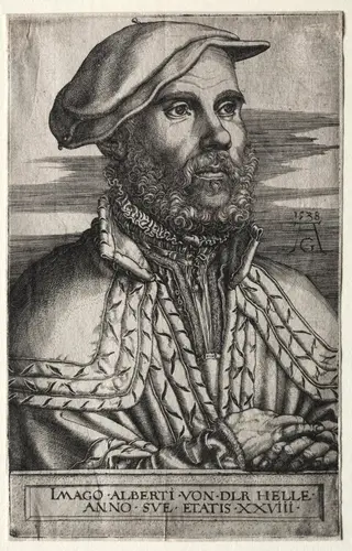 Albert van der Helle, by Heinrich Aldegrever, 1538