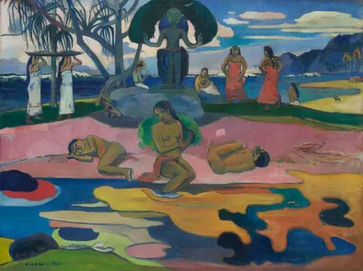 Mahana no atua (Day of the God), by Paul Gauguin, oil, 1894