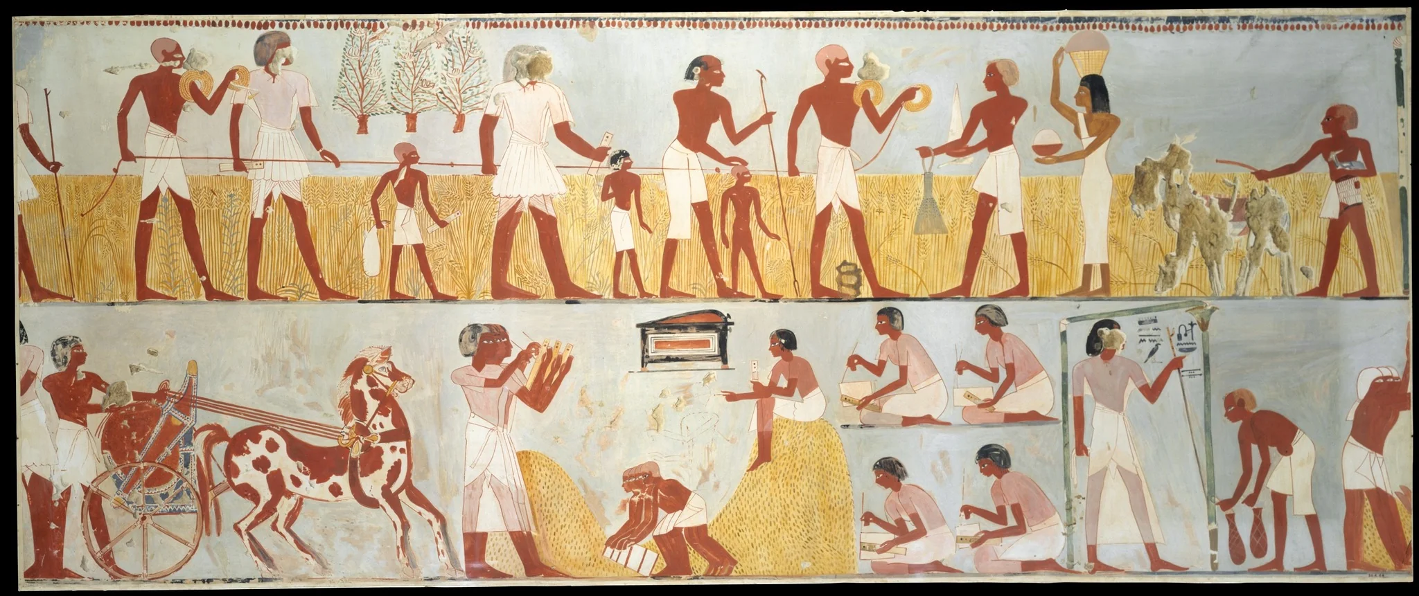 Harvest Scenes, Tomb of Menna, detail