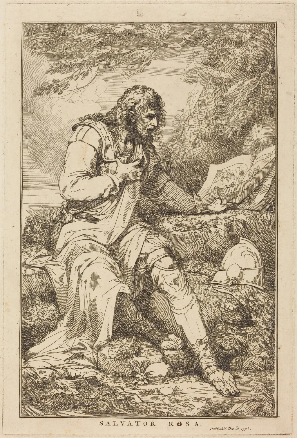 Salvator Rosa, by John Hamilton Mortimer, ink, 1778