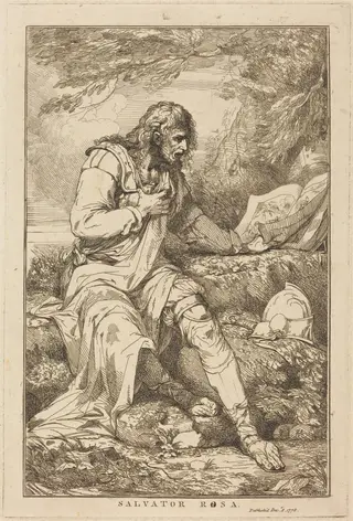 Salvator Rosa, by John Hamilton Mortimer, ink, 1778