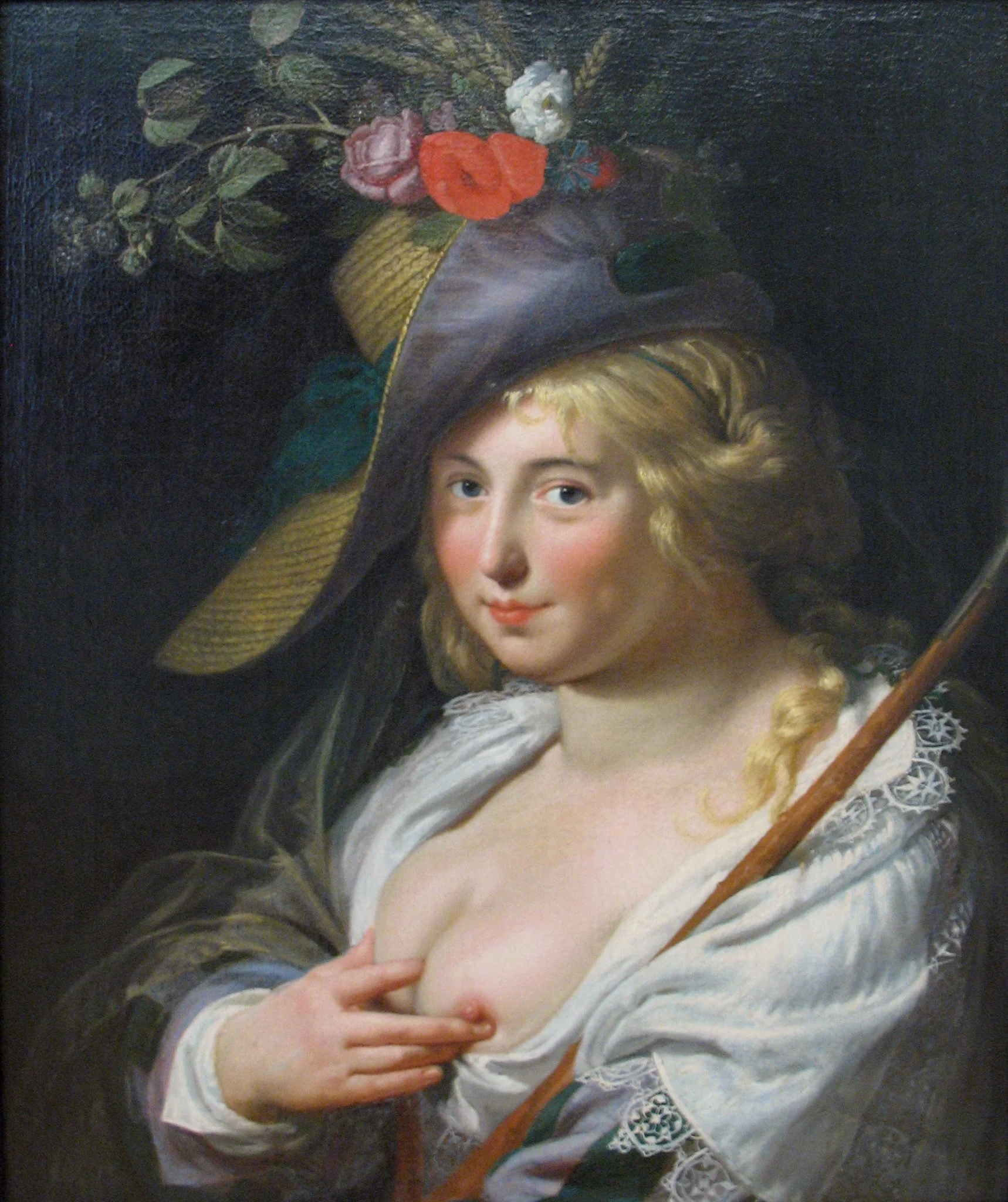 The blond shepherdess, detail