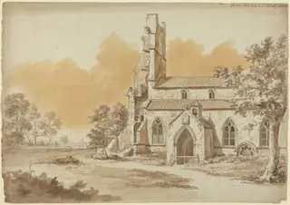 Fauldon, South Greenhoe, Norfolk, by Hendrik-Frans De Cort, graphite, 1794