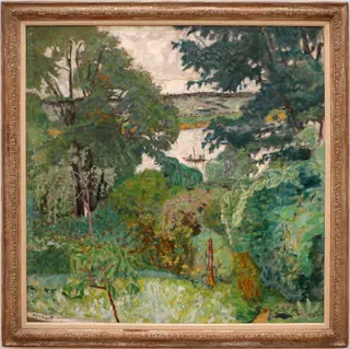 The Seine at Vernonnet, by Pierre Bonnard, oil, 1930