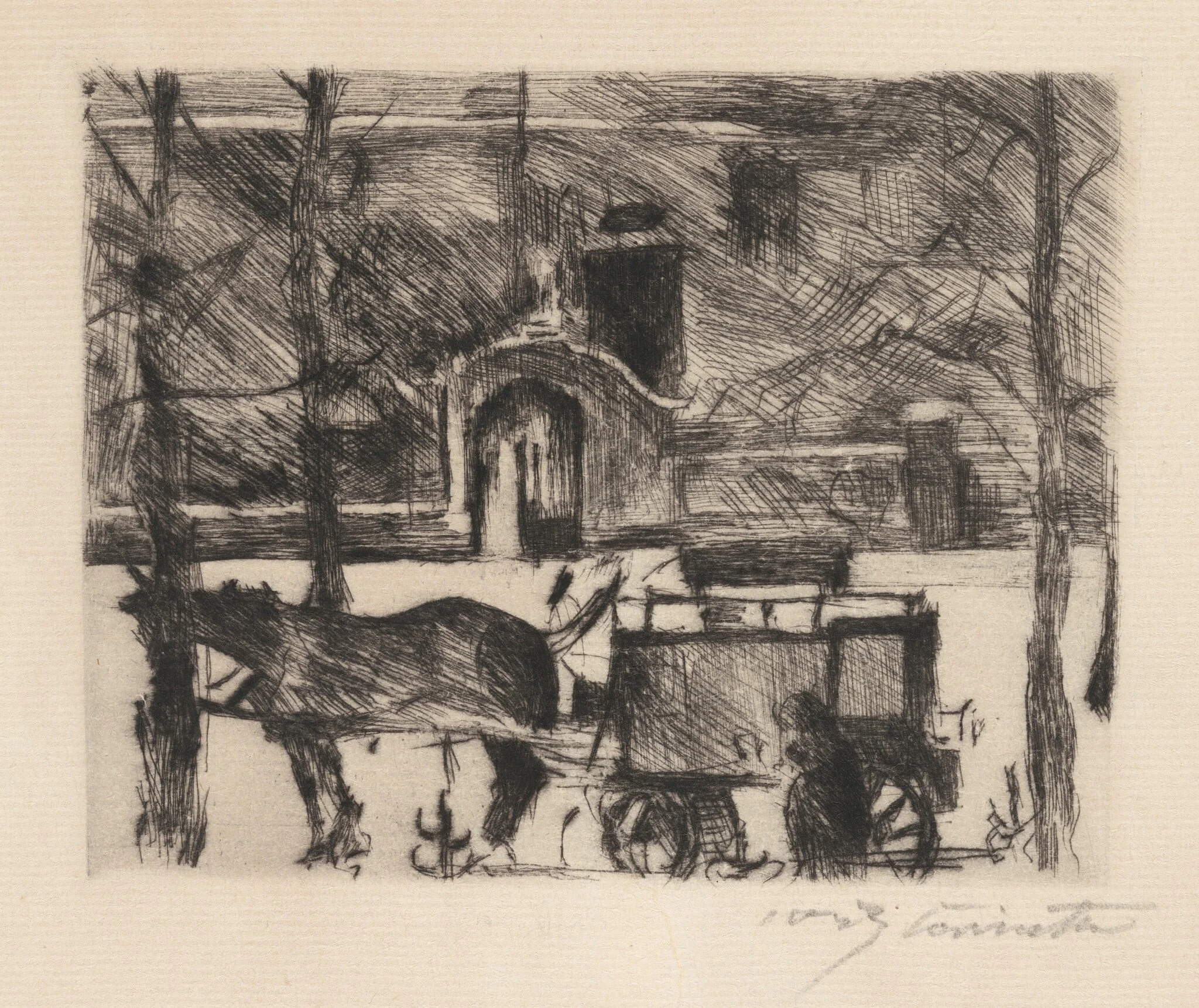 Milchwagen (Milk Wagon), detail