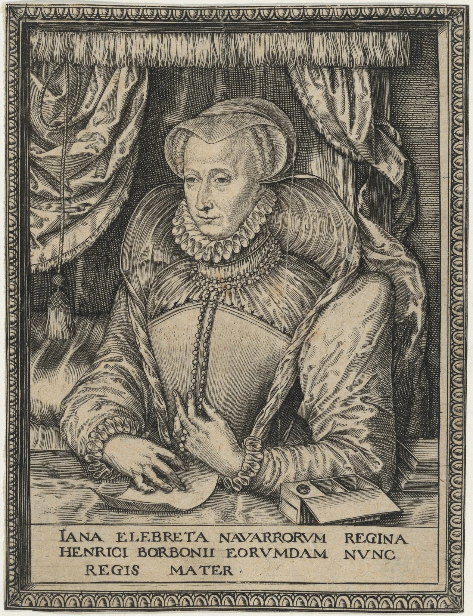 Jeanne D'Albret, Queen of Navarre and Mother of Henry IV of France, detail