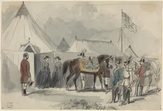 The Queen, by Constantin Guys, graphite, 1848