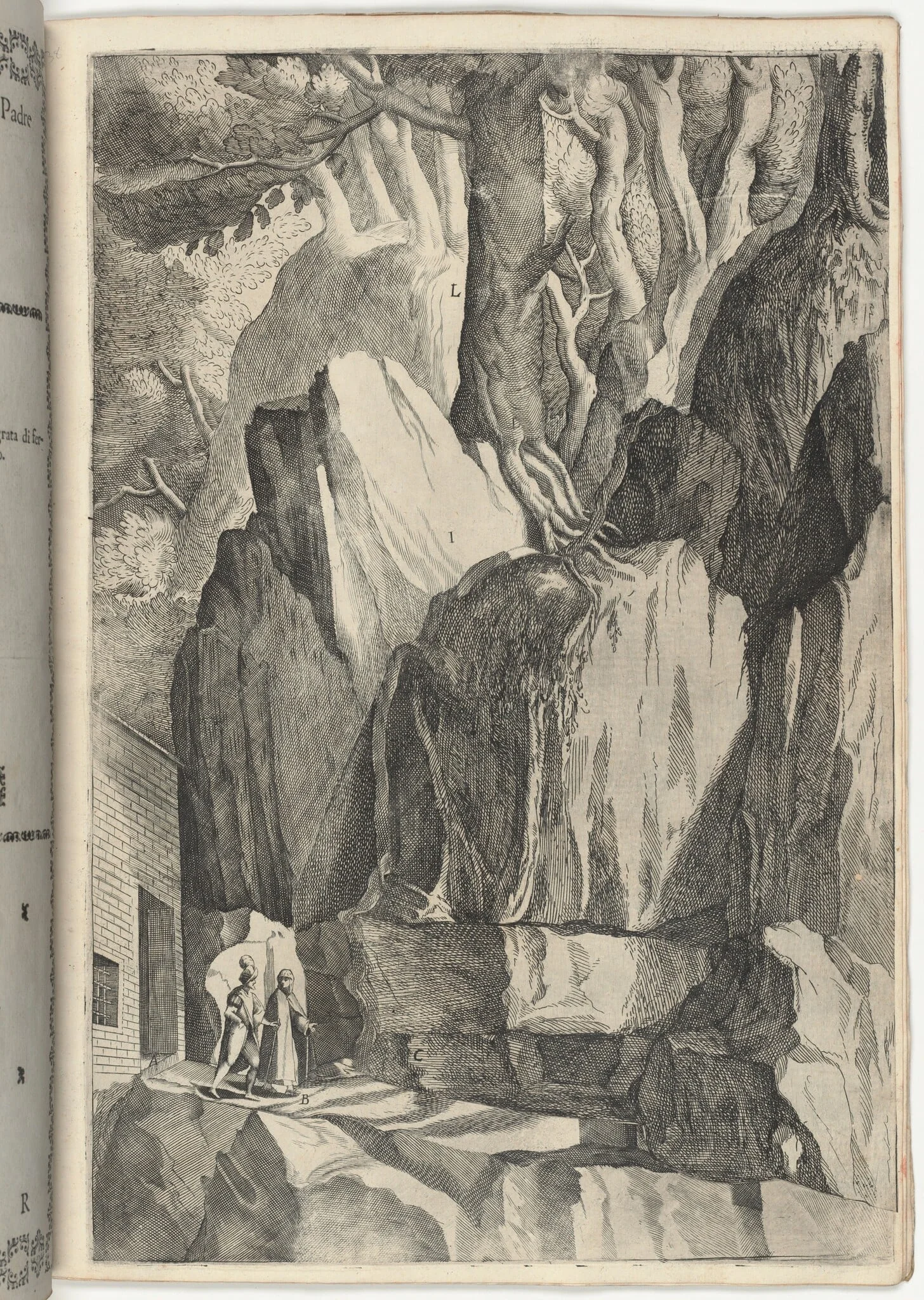 The Site of the Bed and Oratory of Saint Francis (Luogo del 'letto' e dell'oratorio di San Francesco) [plate R], detail
