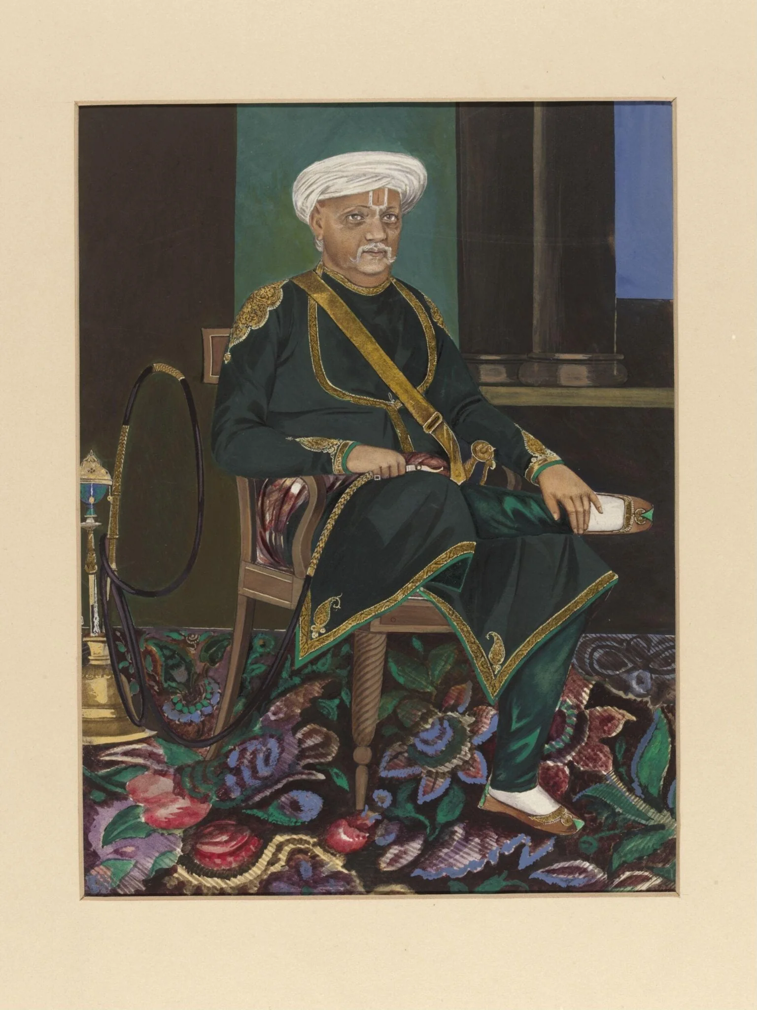 Portrait of Thakur Bhoj Raj Singh, detail