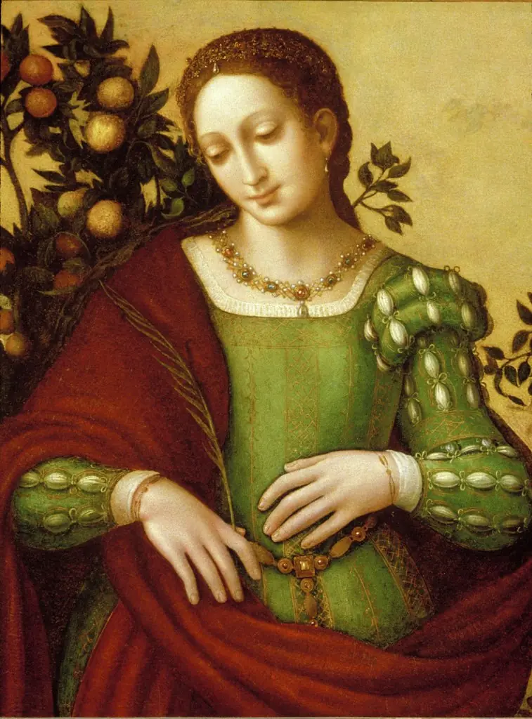 Female Saint, by Francesco Melzi, unspecified, 1530