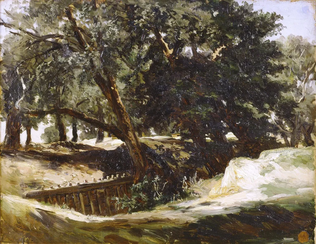 Robledal (San Vicente de la Barquera), by Carlos de Haes, oil, 1872