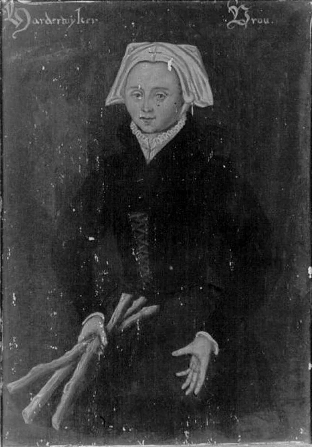 Vrouw uit Harderwijk, detail