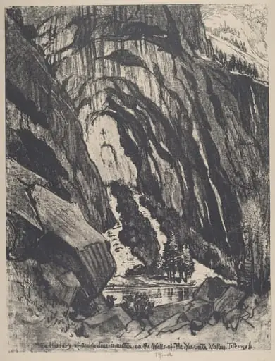 The Cathedral Door, by Joseph Pennell, ink, 1912