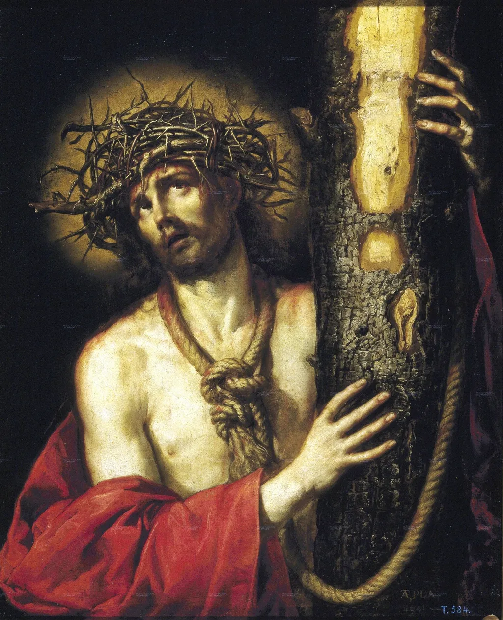 Christ as the Man of Sorrows, by Antonio de Pereda, oil, 1641