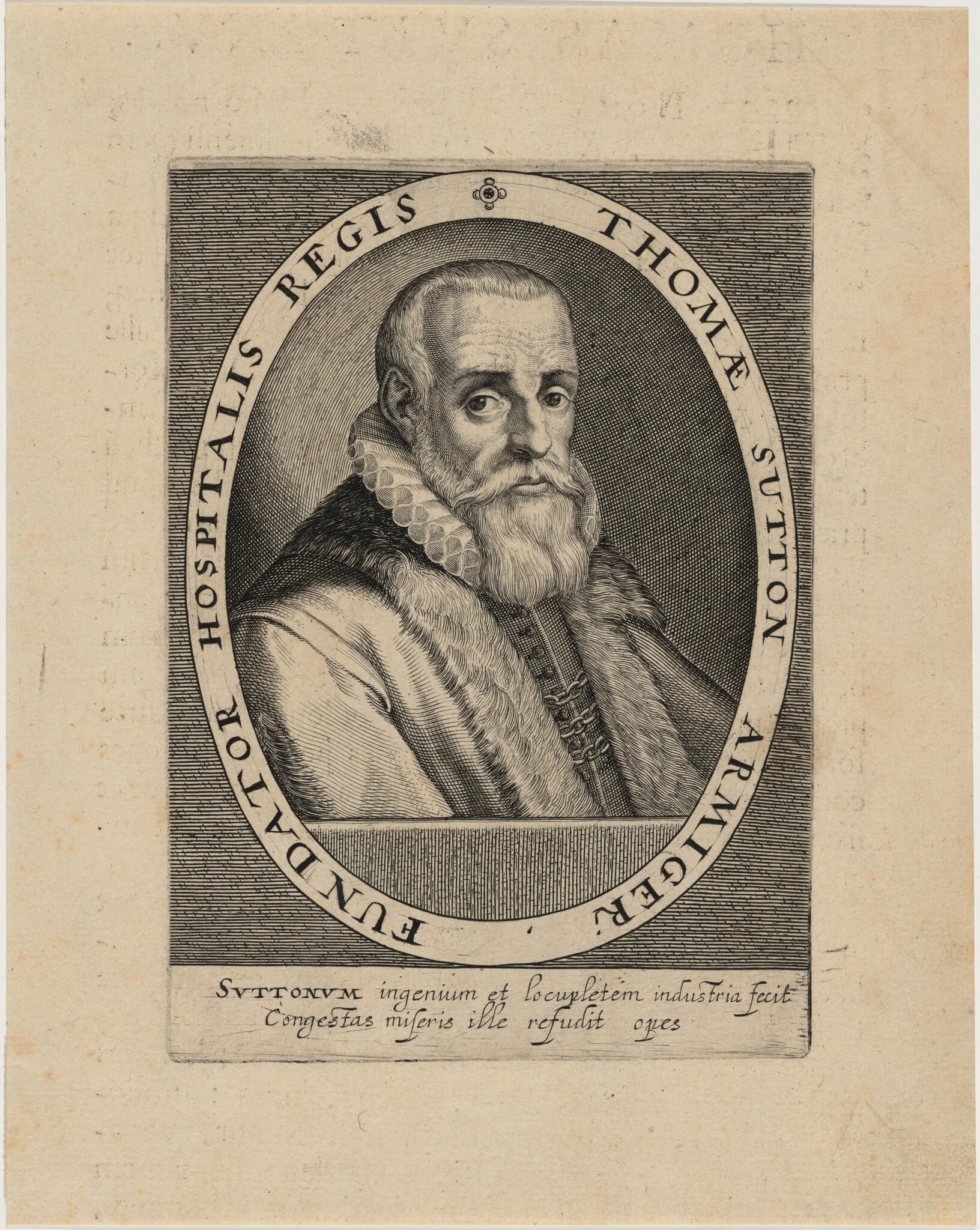 Thomas Sutton, Founder of the Charterhouse, detail
