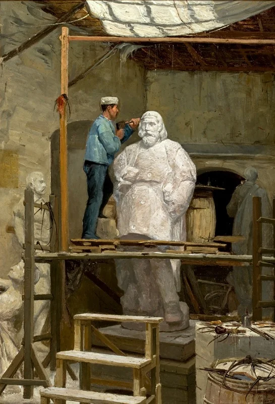 The Atelier of the Sculptor Simões de Almeida, detail