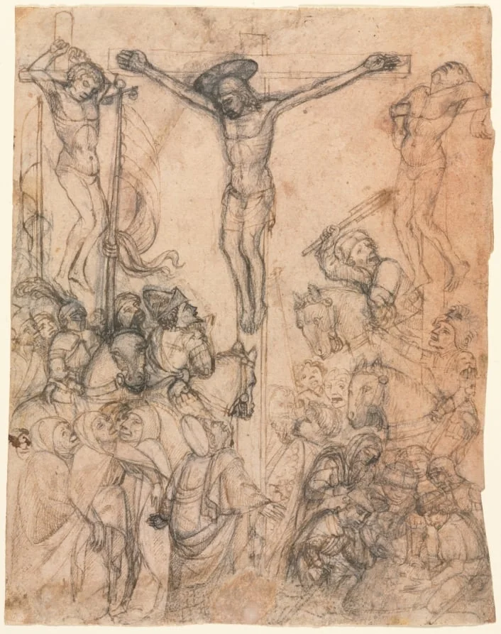 Crucifixion with the Two Thieves, detail