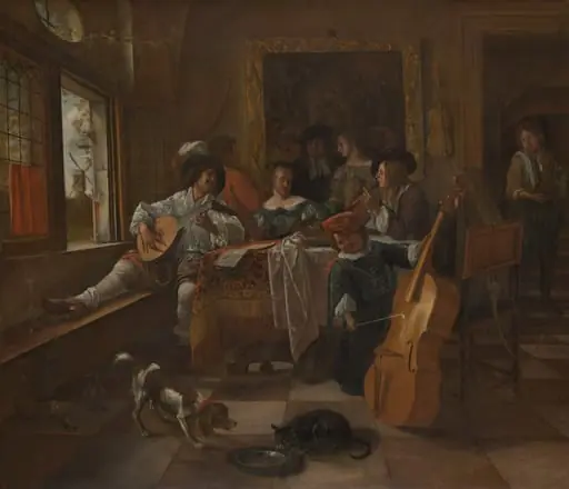 The Family Concert, by Jan Steen, oil, 1666