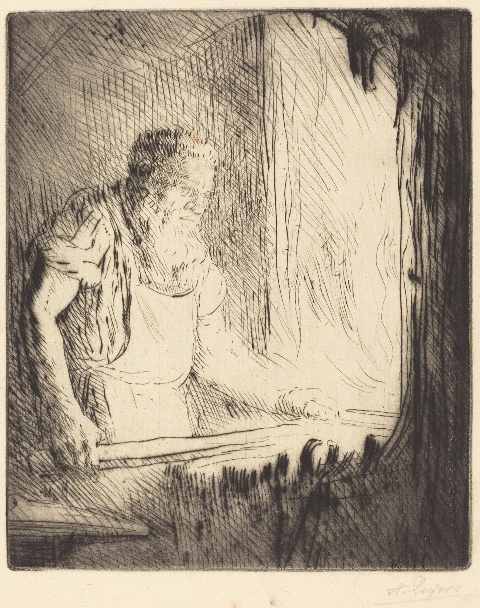 Blacksmith (Le forgeron), detail