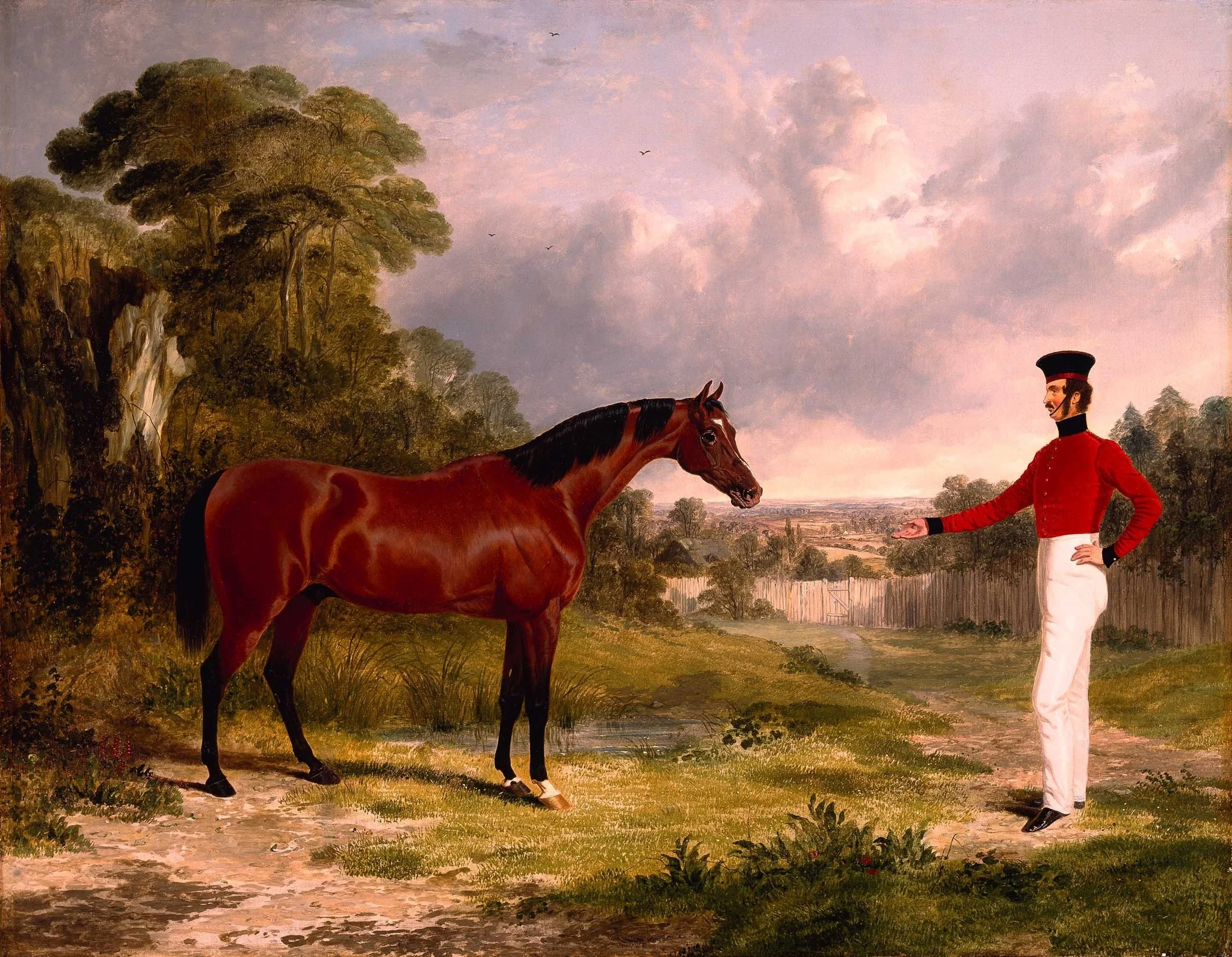 A Soldier with an Officer's Charger, detail