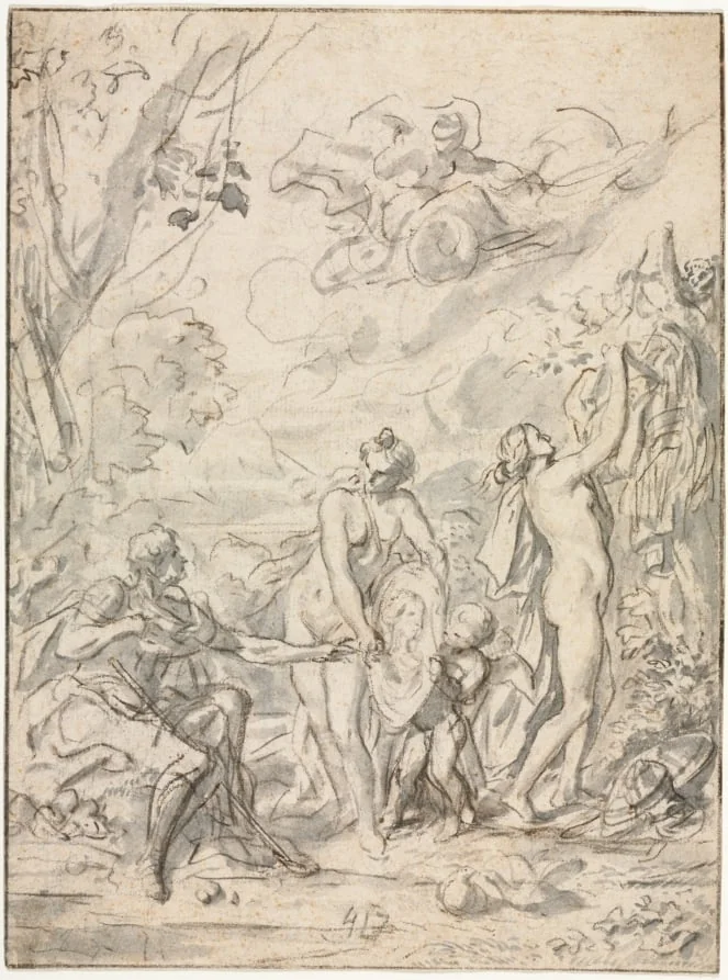 The Judgment of Paris, detail