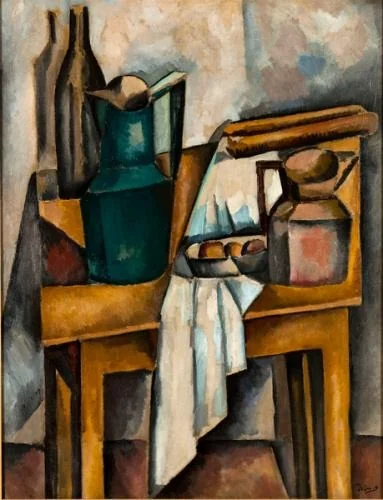 Nature morte à la table, detail