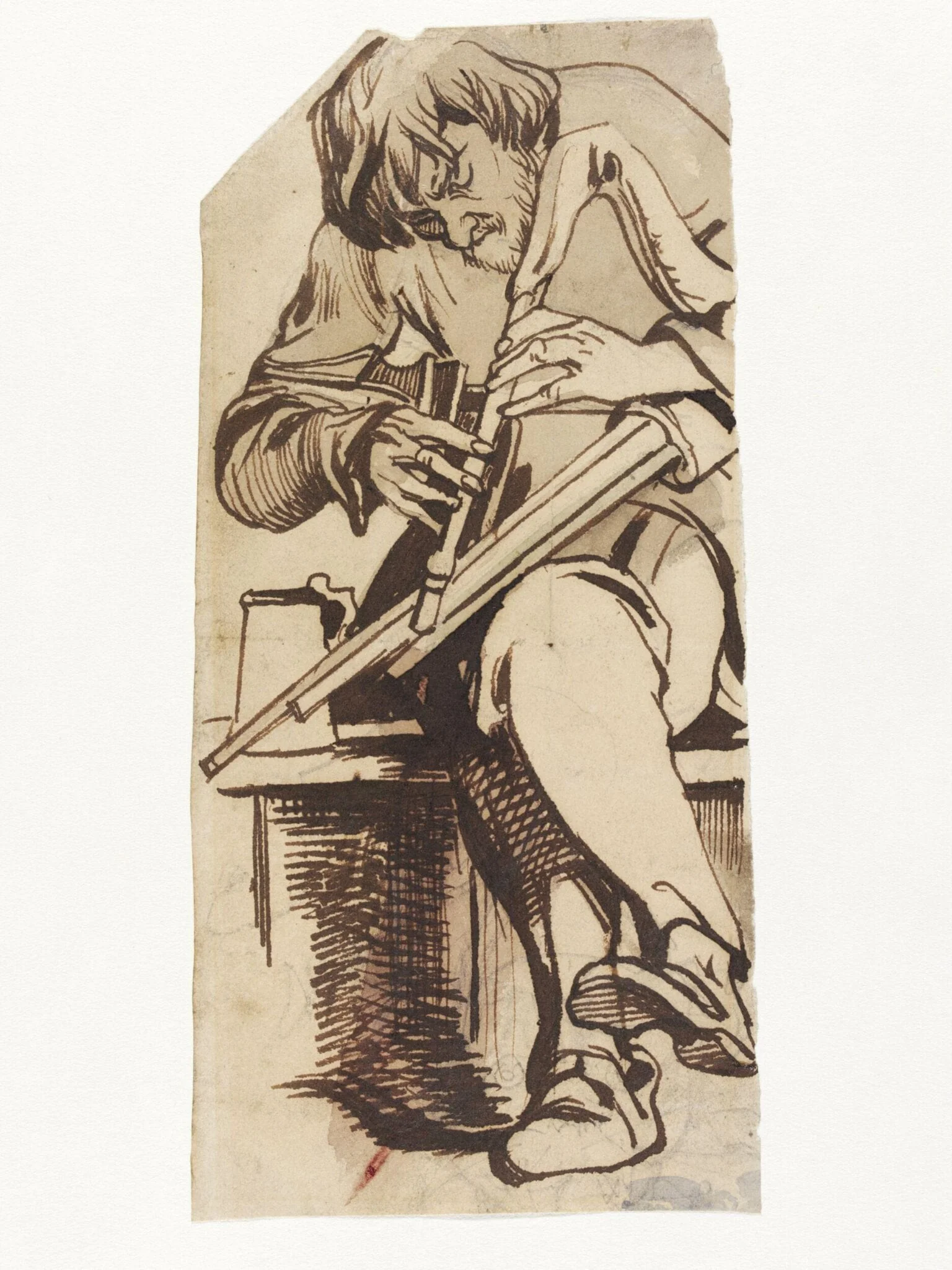 Man and Pipes, detail