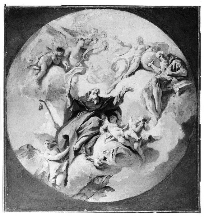 The Glorification of Saint Anthony Abbot, detail