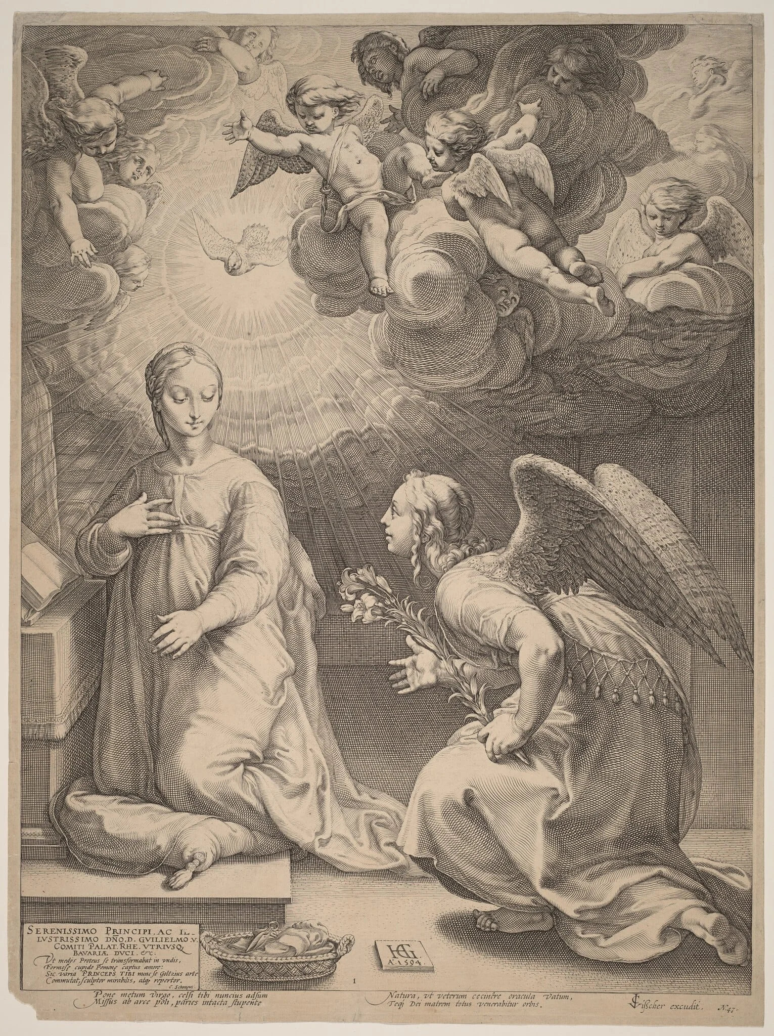 The Annunciation, detail